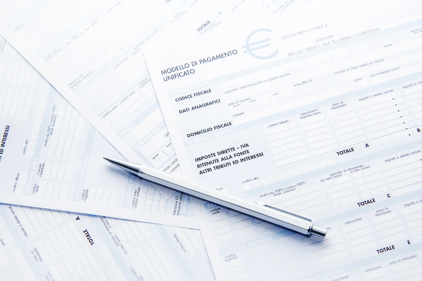 Stack of multi-part carbonless printed forms
